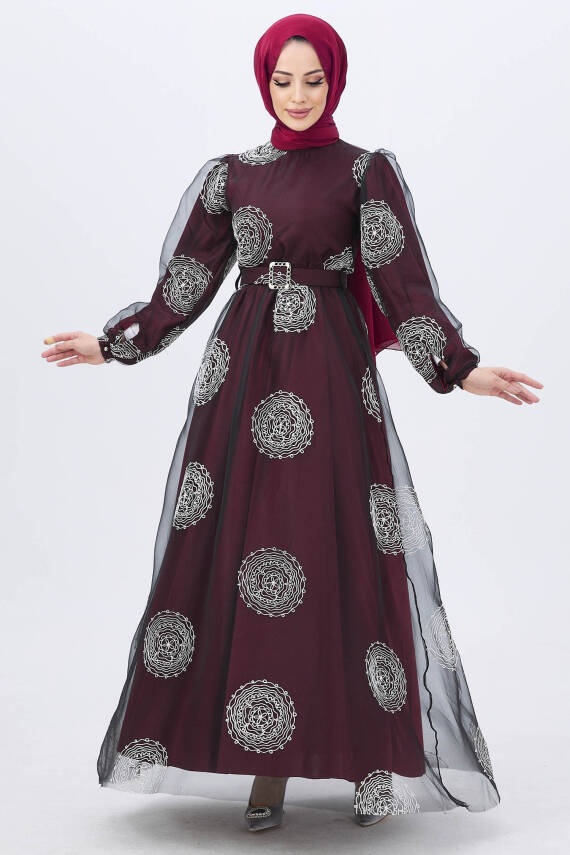 Abiye Bordo - 11175 - 1