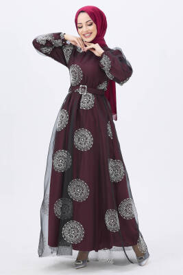 Abiye Bordo - 11175 - 3