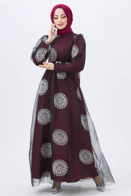 Abiye Bordo - 11175 - 4