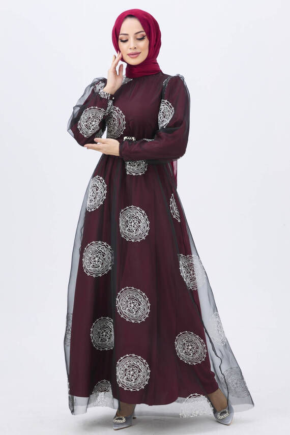 Abiye Bordo - 11175 - 4