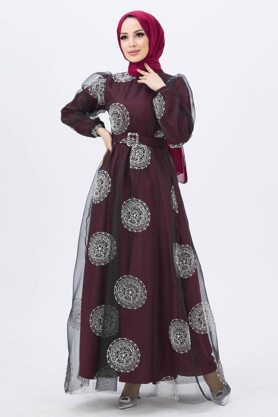 Abiye Bordo - 11175 - 5