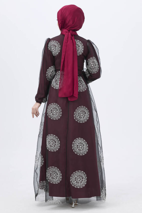 Abiye Bordo - 11175 - 7