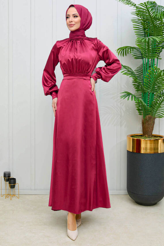 Abiye Bordo - 11635 - 5