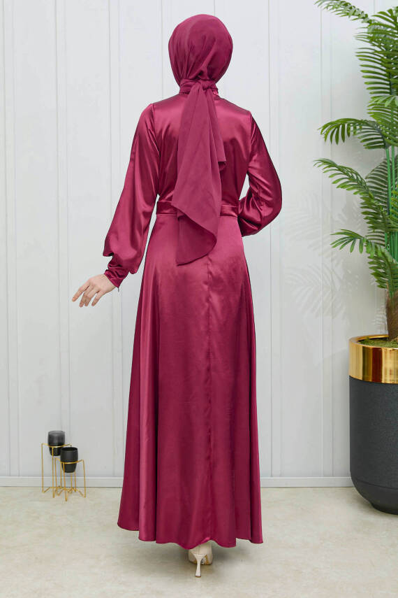 Abiye Bordo - 11635 - 6