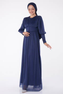 Abiye Elbise Lacivert - 11003 