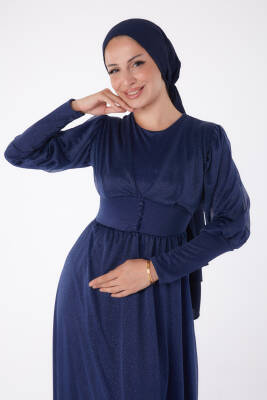 Abiye Elbise Lacivert - 11003 - 3
