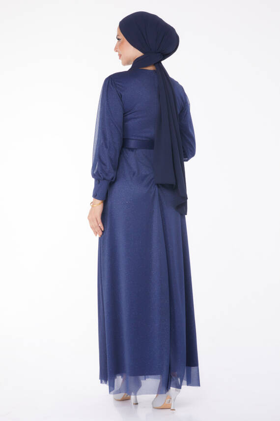 Abiye Elbise Lacivert - 11005 - 5