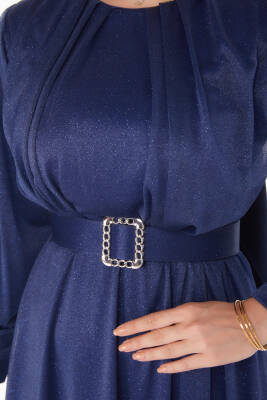 Abiye Elbise Lacivert - 11005 - 6