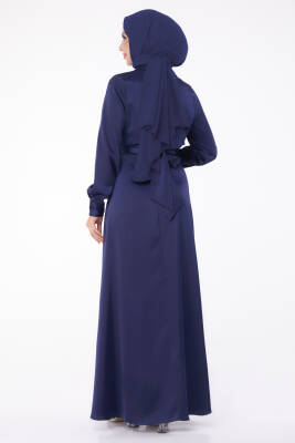 Abiye Elbise Lacivert - 26194 - 6