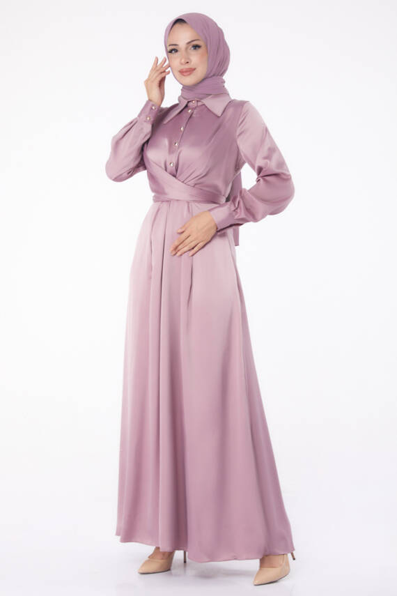 Abiye Elbise Lila - 26194 - 1