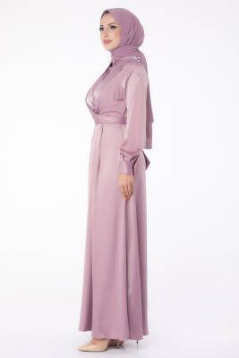 Abiye Elbise Lila - 26194 - 4