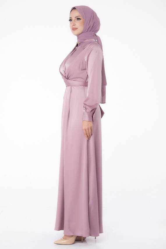 Abiye Elbise Lila - 26194 - 4
