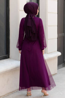Abiye Elbise Mor - 10312 - 8