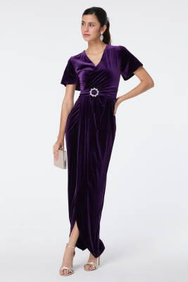 Abiye Elbise Mor - 23558 - 1