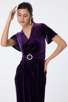 Abiye Elbise Mor - 23558 - 2