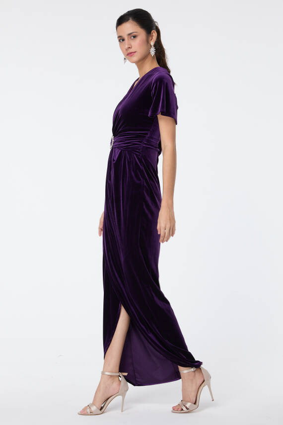 Abiye Elbise Mor - 23558 - 4