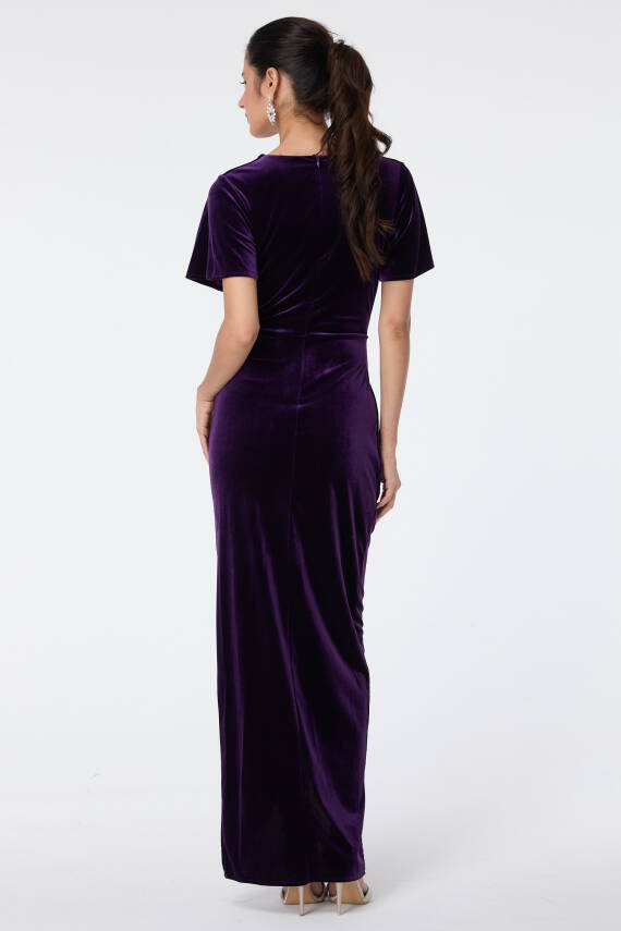 Abiye Elbise Mor - 23558 - 5