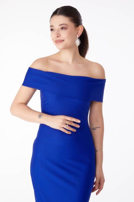 Abiye Elbise Saks - 13187 - 3