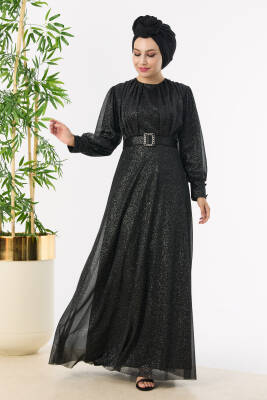 Abiye Elbise Siyah - 11005 