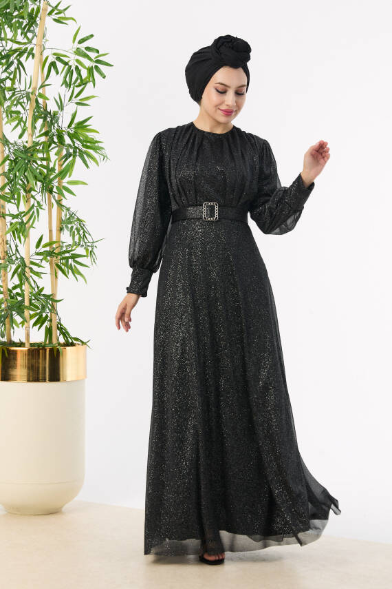 Abiye Elbise Siyah - 11005 - 2
