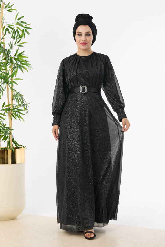 Abiye Elbise Siyah - 11005 - 3