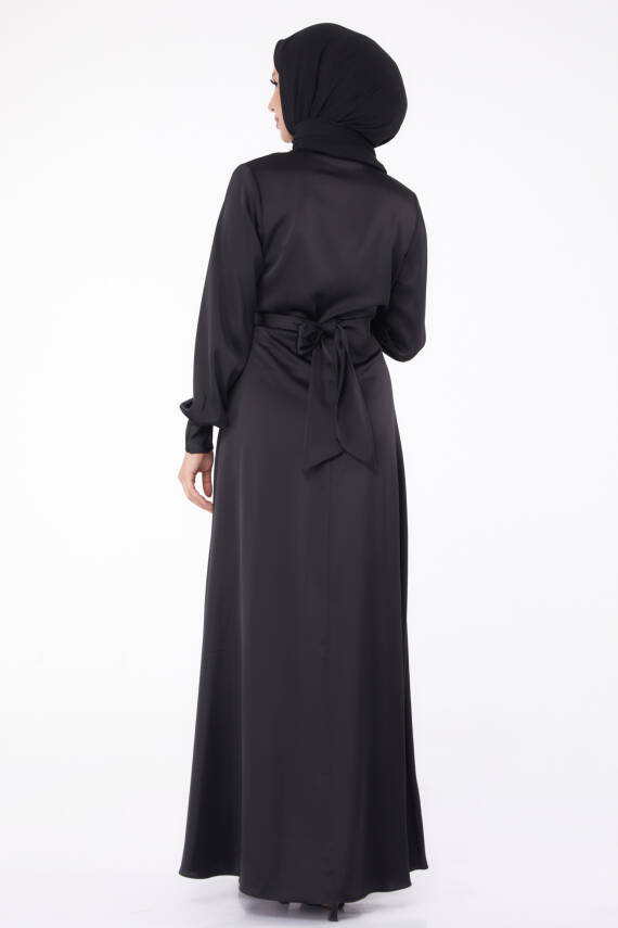 Abiye Elbise Siyah - 26194 - 5