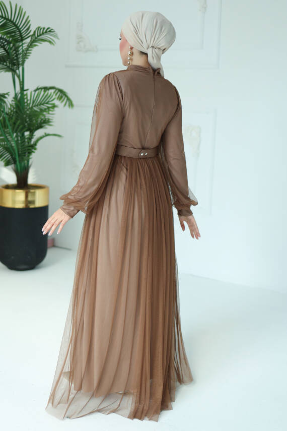Abiye Elbise Vizon - 26083 - 5