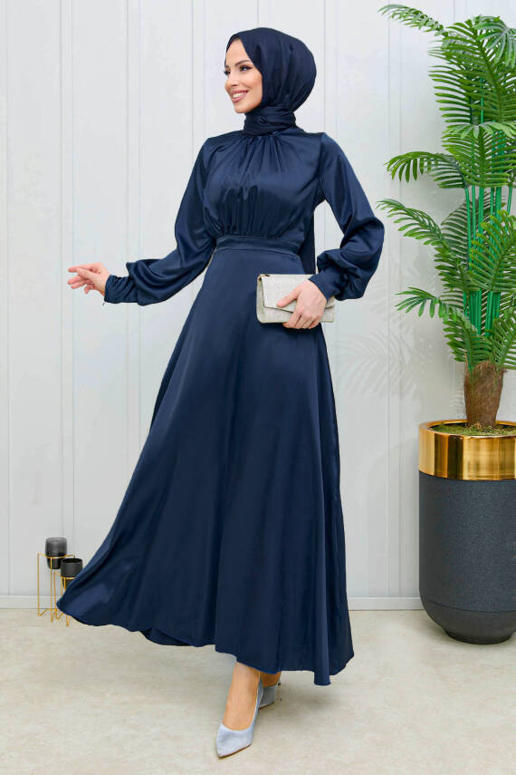 Abiye Lacivert - 11635 - 3