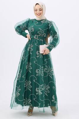 Abiye Zümrüt - 11174 - 2