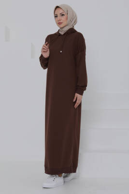 Armalı Elbise Kahve - 27049 - 2