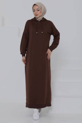 Armalı Elbise Kahve - 27049 - 5