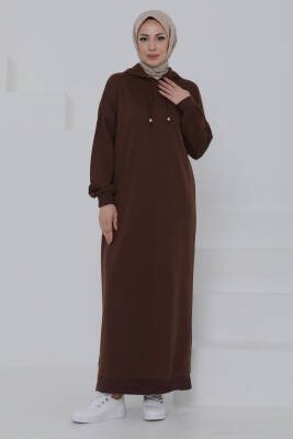 Armalı Elbise Kahve - 27049 - 6