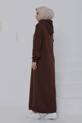 Armalı Elbise Kahve - 27049 - 7