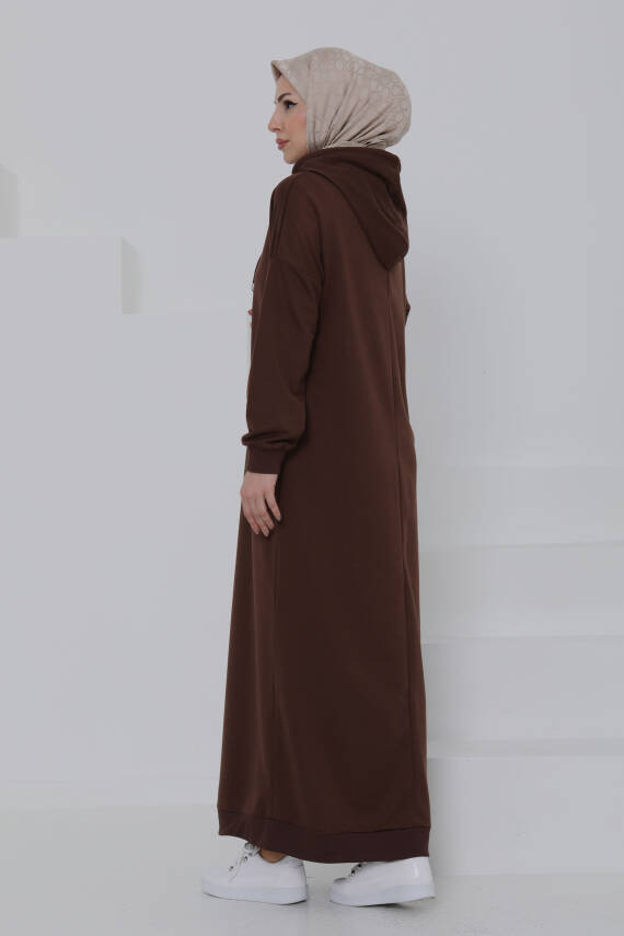 Armalı Elbise Kahve - 27049 - 7