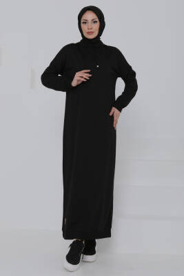 Armalı Elbise Siyah - 27049 - 1