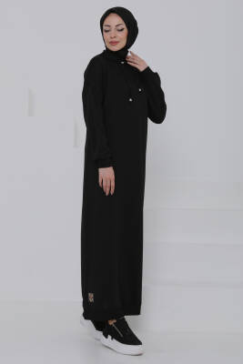 Armalı Elbise Siyah - 27049 - 3