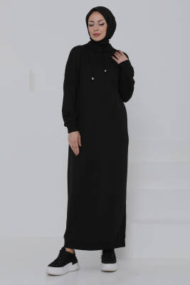 Armalı Elbise Siyah - 27049 - 4