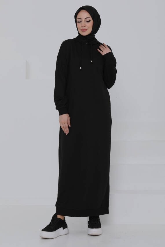 Armalı Elbise Siyah - 27049 - 4