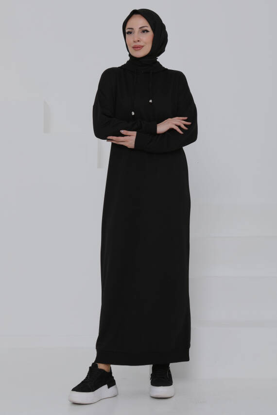 Armalı Elbise Siyah - 27049 - 5