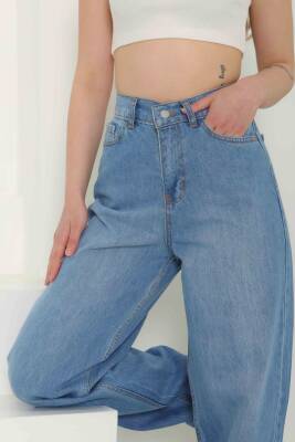 Baggy Kot Pantolon Acik Mavi - 27097 - 4