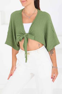 Bağlamalı Bluz Haki - 27539 
