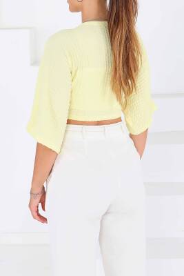 Bağlamalı Bluz Sari - 27539 - 4