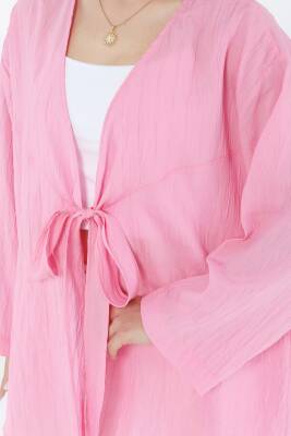 Bağlamalı Kimono Pembe - 27388 - 4