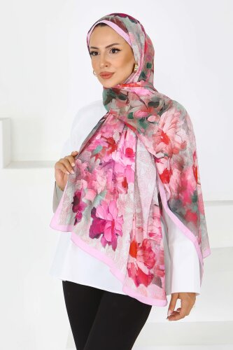 Bambu Kıraş Şal Pudra - 27617 - 2
