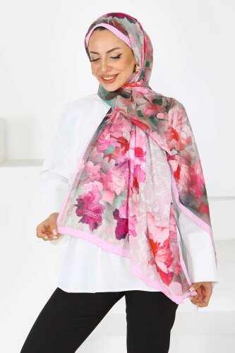 Bambu Kıraş Şal Pudra - 27617 - 3