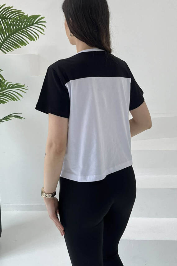 Baskılı Kısa Kollu T-Şhirt Beyaz - 27032 - 6