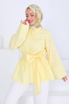 Belden Bağlamalı Tunik Sari - 27550 - 2