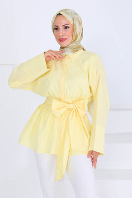 Belden Bağlamalı Tunik Sari - 27550 - 5