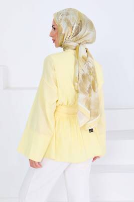 Belden Bağlamalı Tunik Sari - 27550 - 6