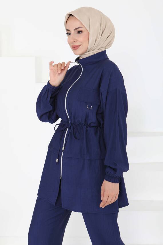 Beli Bağlamalı İkili Takım Indigo - 27181 - 2
